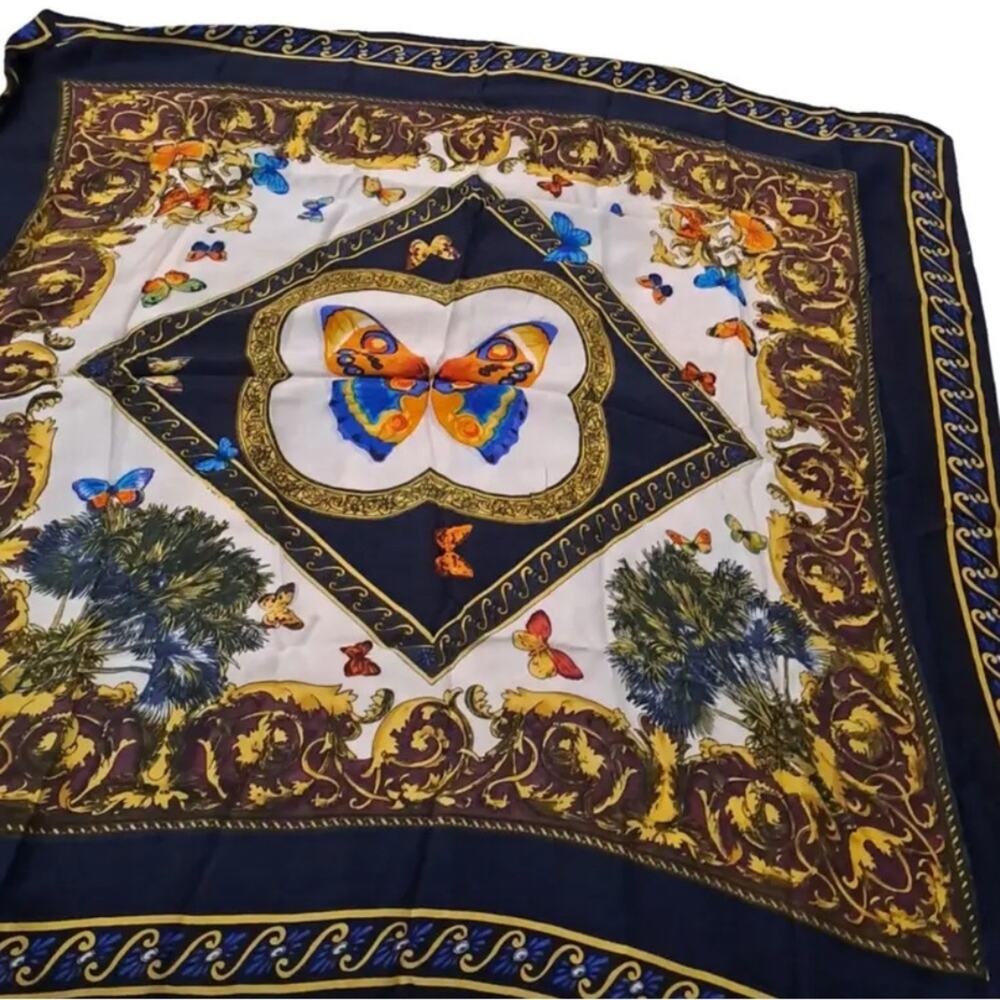 Sorelle Fontana Vintage Silk Butterfly Scarf
